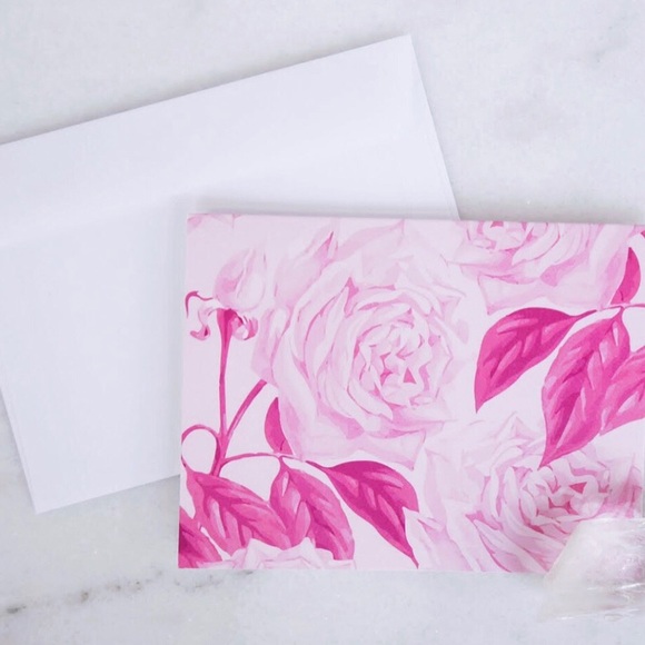 π 5 x Peony Greeting Card Pack - Picture 2 of 2